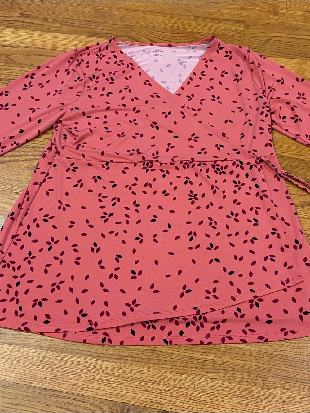 Motherhood Maternity Womens Fresh of the Boat Wrap Blouse Top Sz XLarge